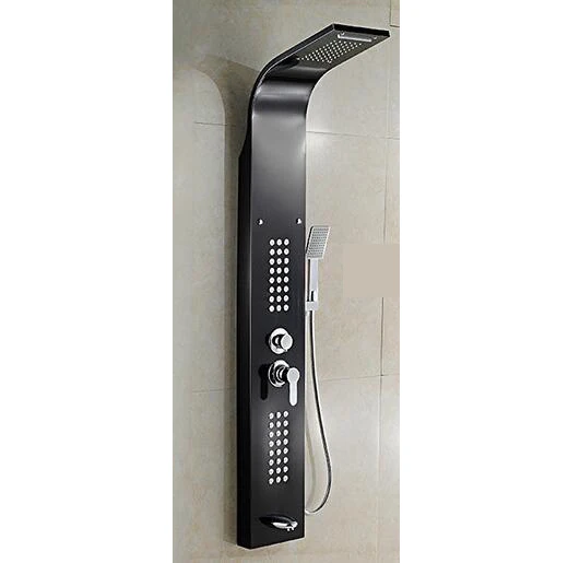 Черные душевые башни, панель для ванной комнаты 2015-BK