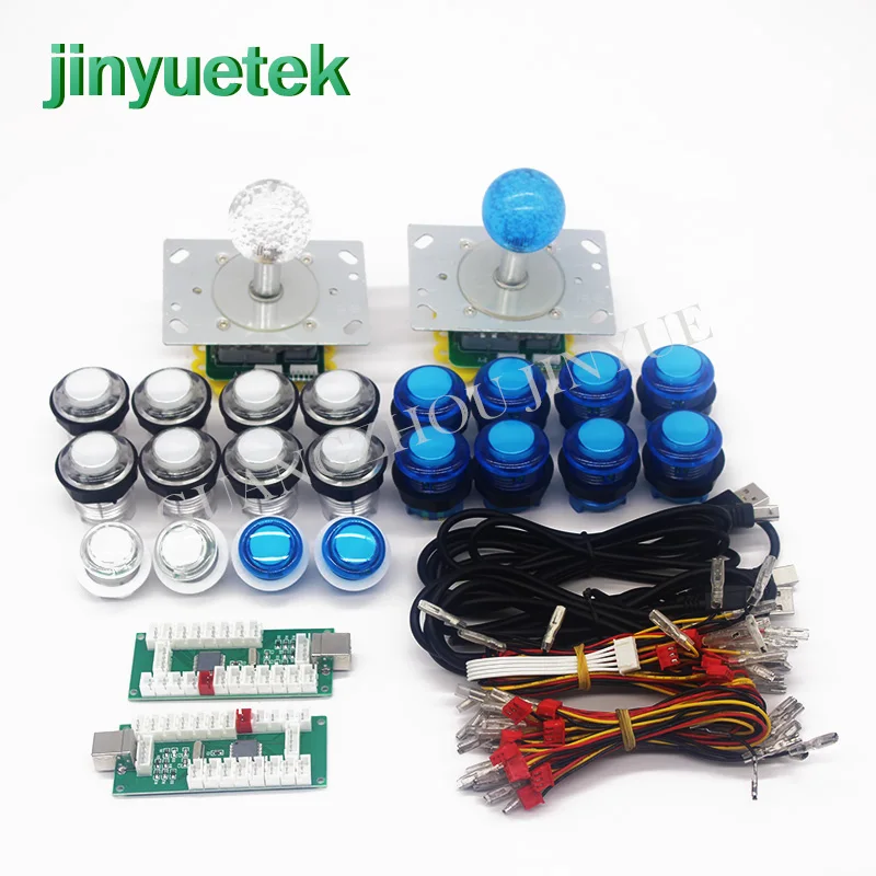 High Quality Arcade Joystick Controller Kit Switch Push led Buttons Usb Encoder PCB Board Diy Arcade Parts Kit