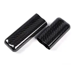 Glossy Small 2-Finger Diameter 23.5MM Travel Humidor Carbon Fiber Cigar Case