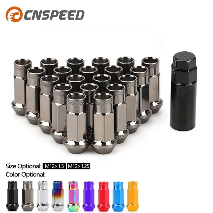 20pcs 6 Spline Steel Wheel Lug Nuts Kit M12x1.5 with Key