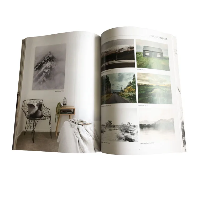 High quality printing book service cheap embossed logo matte paper magazine printing