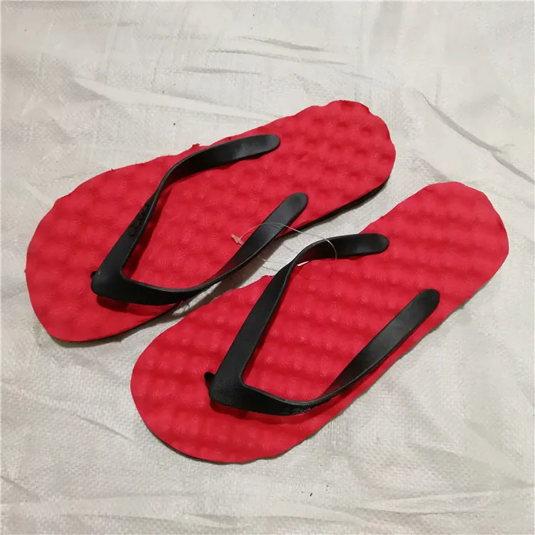 stock lot shoes men massage slippers TPR beach flip flops