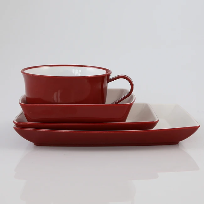 High Quality Colorful Reusable Hard Plastic Dinnerware