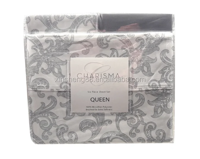 Charisma Microfiber Polyester Six Piece Sheet Set