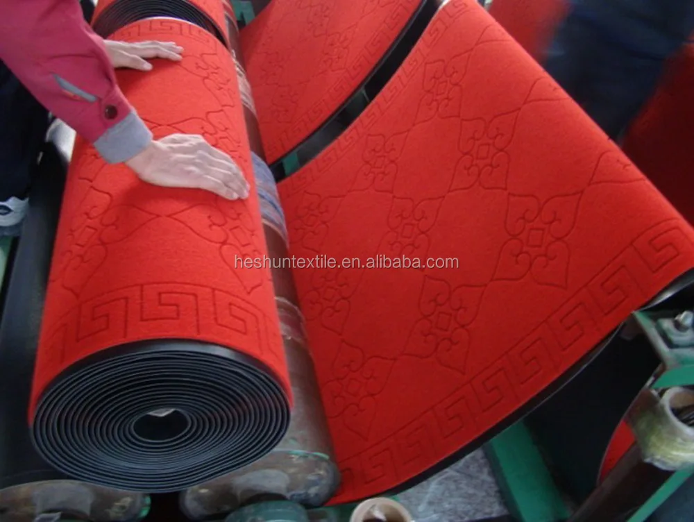 velour embossed carpet PVC backed production machine line