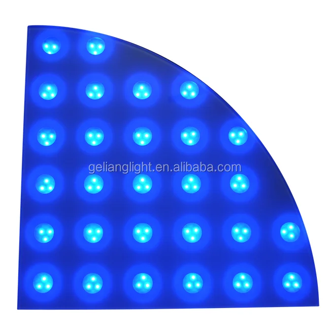rigeba hot sale special shape 60*60cm hot sale Round LED dance floor for party events