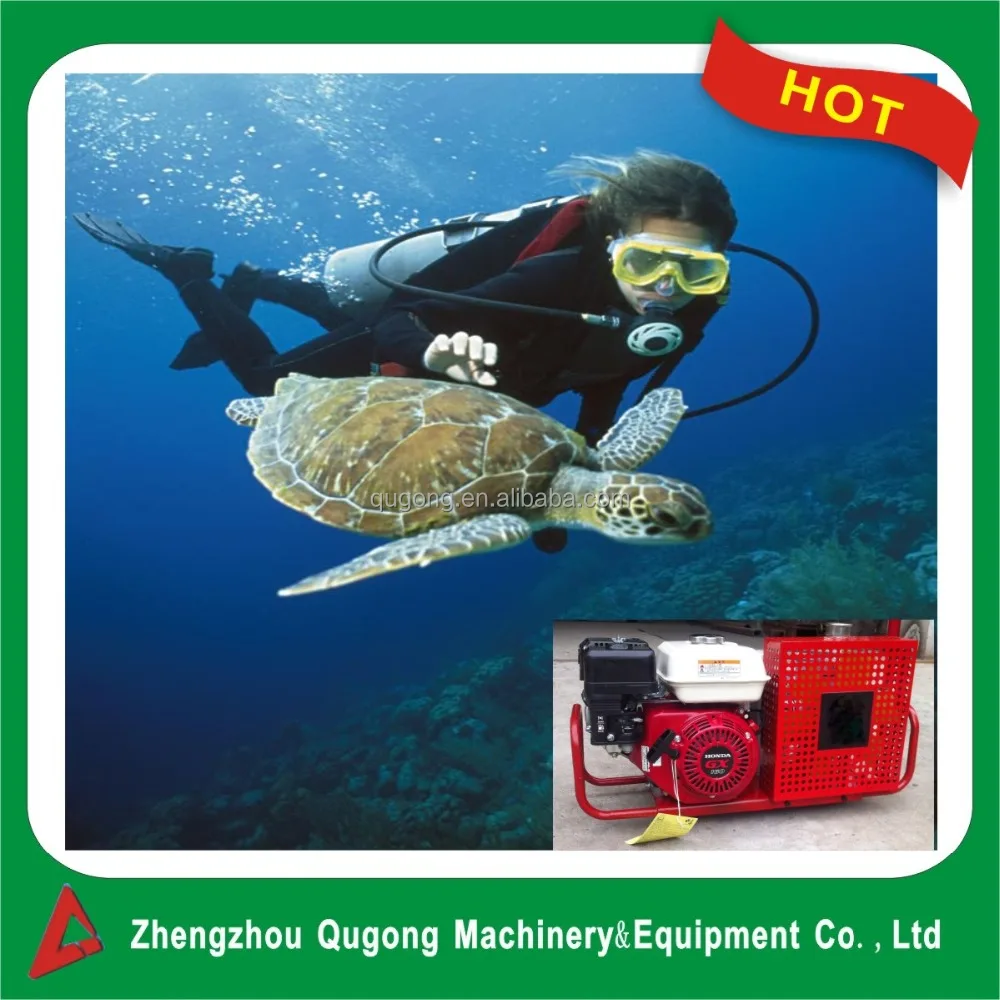 300bar high pressure air compressor, 300bar scuba diving gasoline Air Compressor