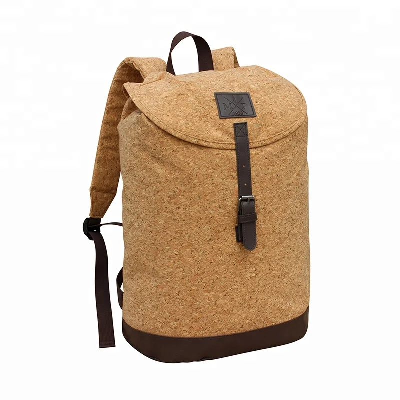 Fashion natural Cork recycle material made leisure sport backpack