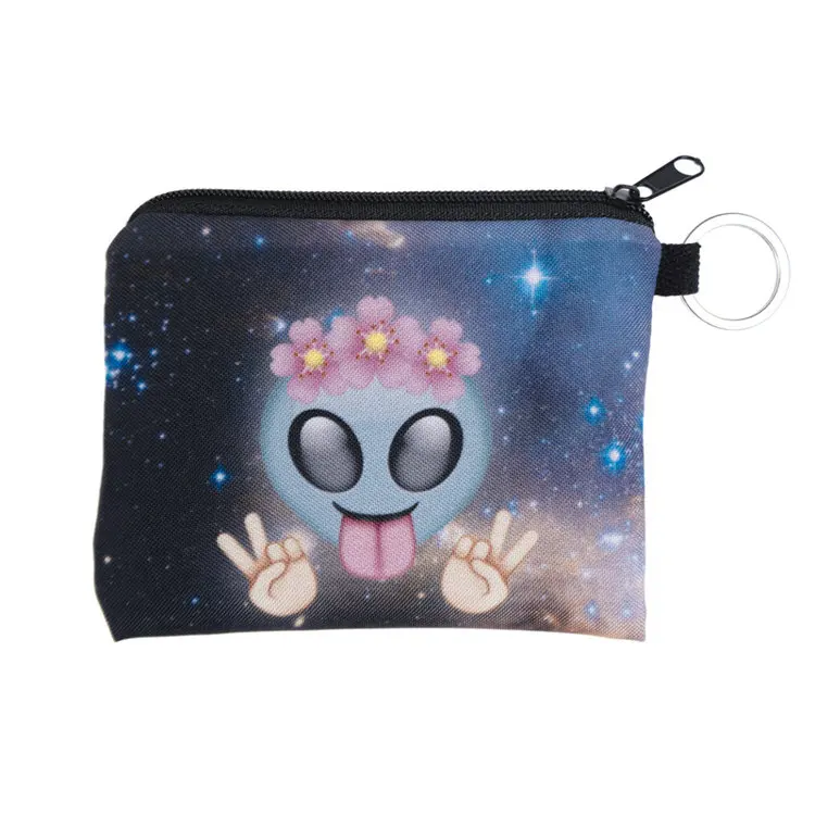 LYMECH 3D printed promotional coin purse plush personalized money change wallet bag