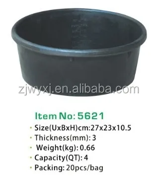 16L Square Tyre rubber Construction bucket