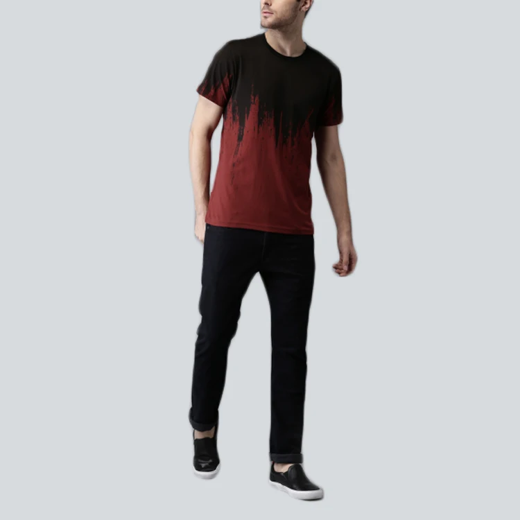 Wholesale Custom Round Neck Short Sleeves Sublimation Printed T Shirt