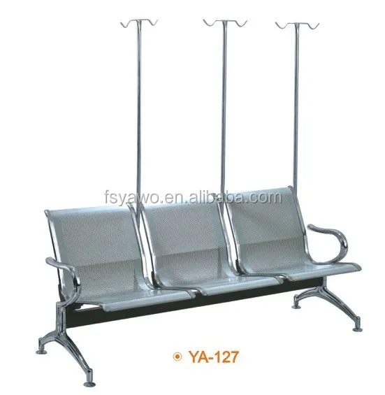 Factory Price Hot sale 3 seater seating bench clinic hospital patient waiting chair YA-126