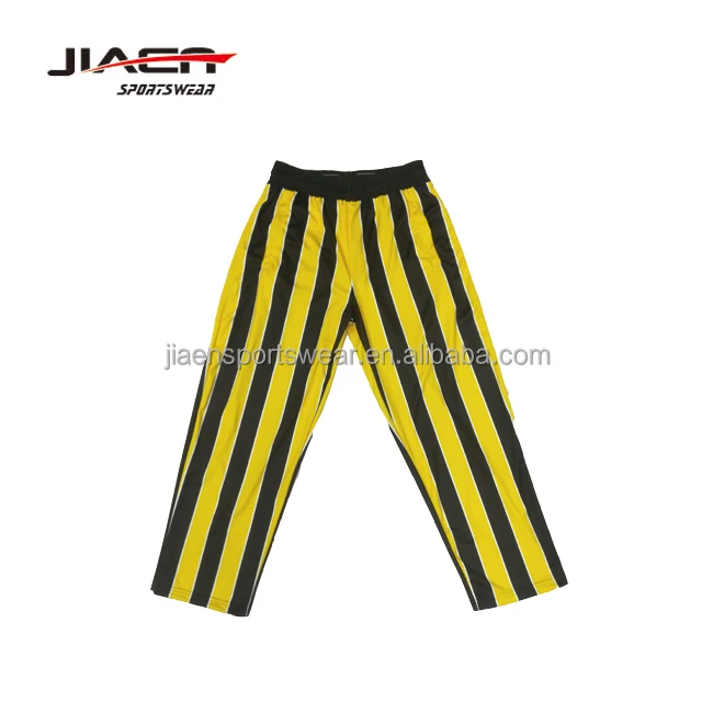 Custom sublimation basketball candy stripe pants with buttons,Tear away warm-up pants