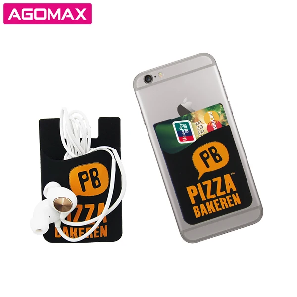 FREE SHIPPING Non-toxic Gift Silicone Phone Smart Wallet 3M Sticky Card Holder