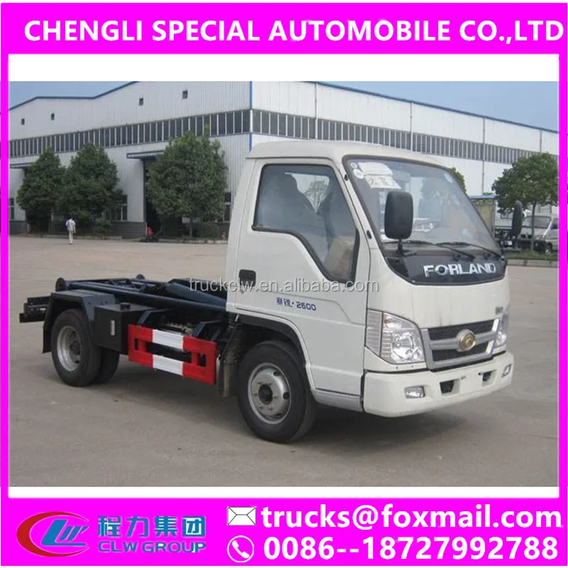 Environmental protection arm garbage transfer vehicle 5ton mini container Sanitation garbage collector truck