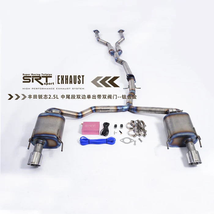 Exhaust Pipe for Toyota REIZ titanium exhaust catback with quad double tip