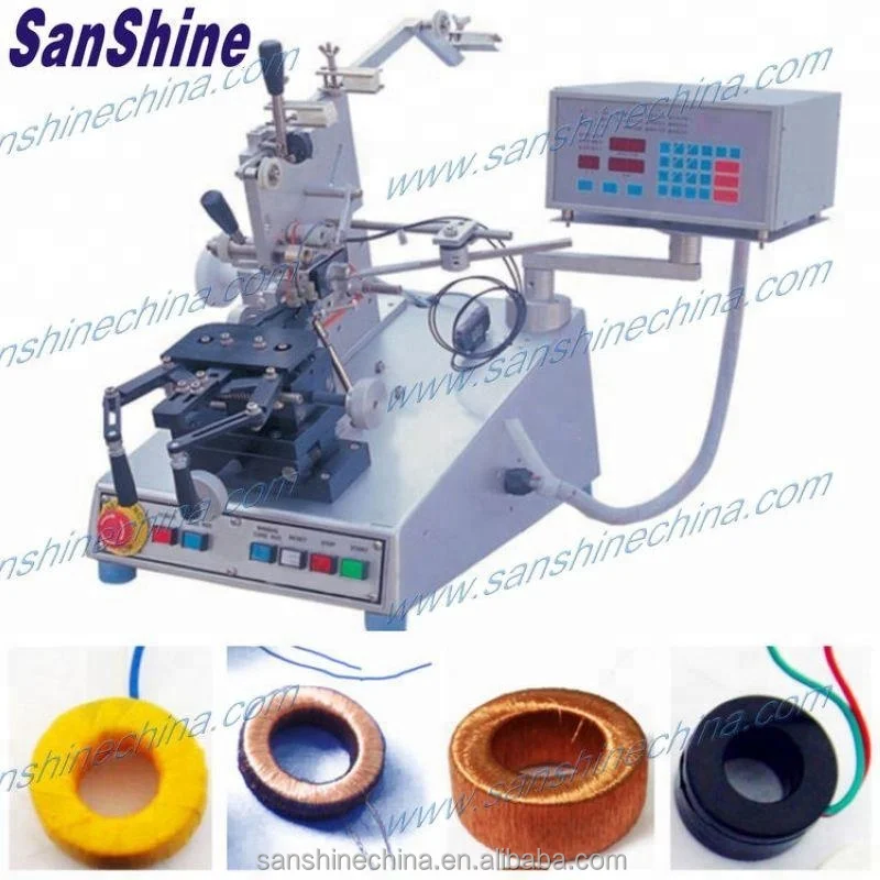 
Fine wire small toroid coil winding machine 