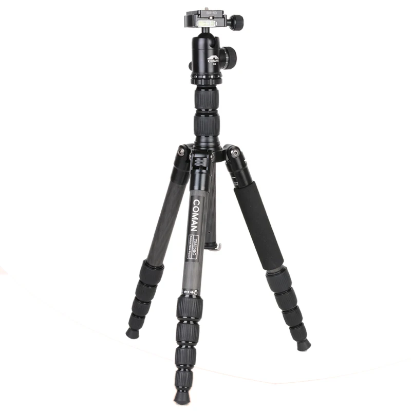 Zhongshan Coman professional carbon fiber camera tripod for digital camera compact high quality