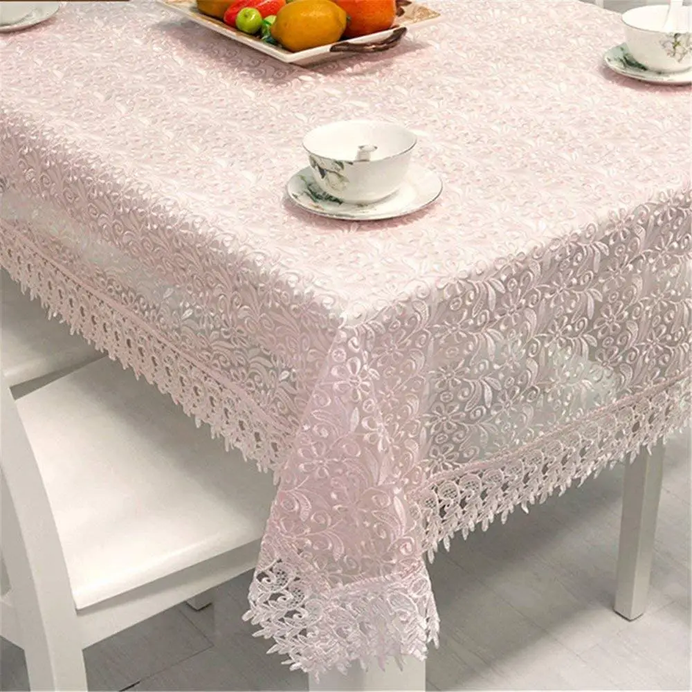 Производство великолепной белой многофункциональной кружевной скатерти
