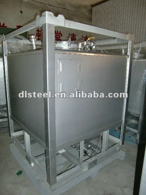 
Cubic stainless steel tank with strong frame 