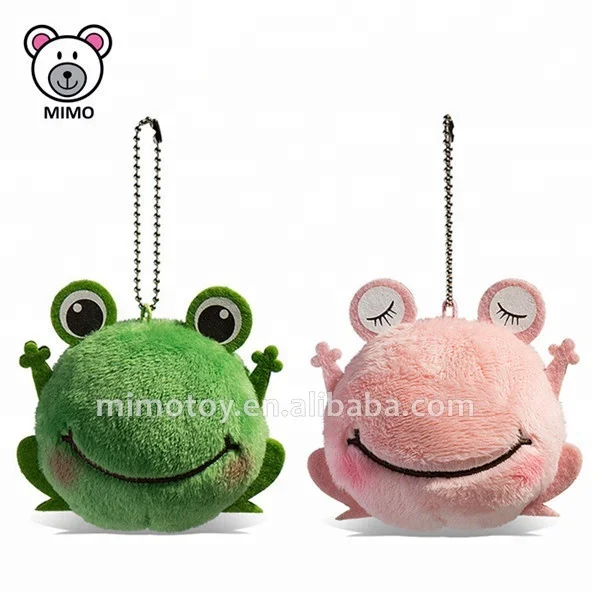 Various Stuffed Animal Head Plush Toy Dog Keychain / Keyring With Hat LOW MOQ Wholesale Mini Soft Plush Christmas Dog Keychain
