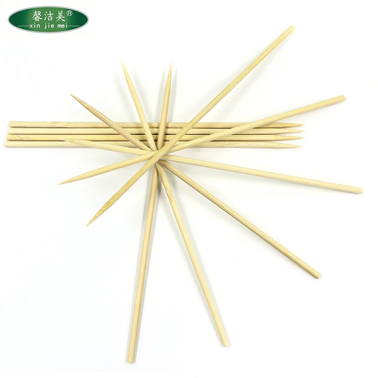 Wholesale natural disposable bamboo skewers barbecue sticks round bamboo sticks