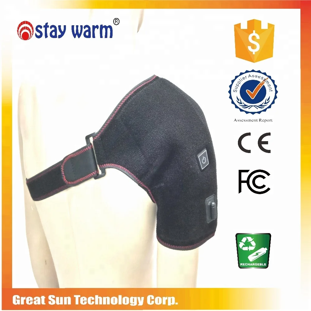 Medical Health Care Heated Shoulder Support wrap Far Infrared Shoulder Heating Pad
