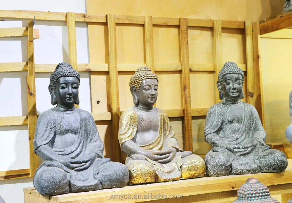 Hand carved magnesium oxide garden buddha stone statues for sale