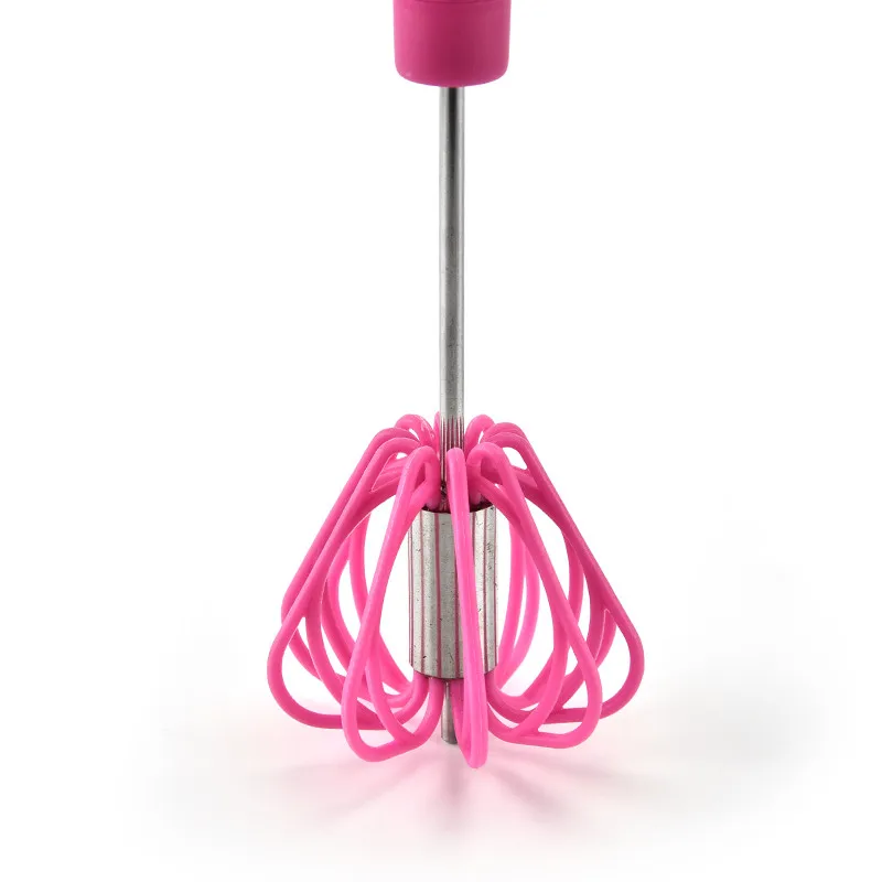 plastic pressure rotary semi-automatic whisk hand push down egg beater