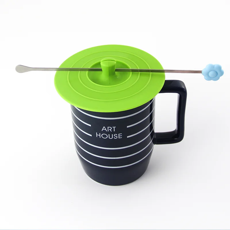 Wholesale price  safety material silicone glass cup lid