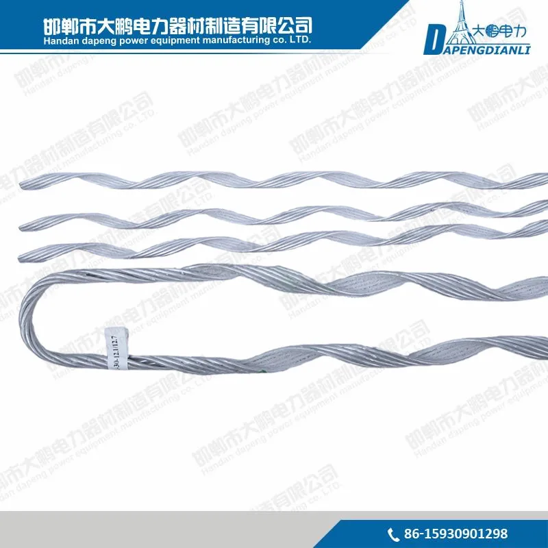 Overhead Pole Line Accessories Hardware for ADSS Preformed Dead End Guy Grip
