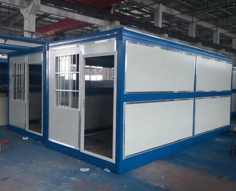 Cheap price fold up house portable fast installation 20ft storage folding container house