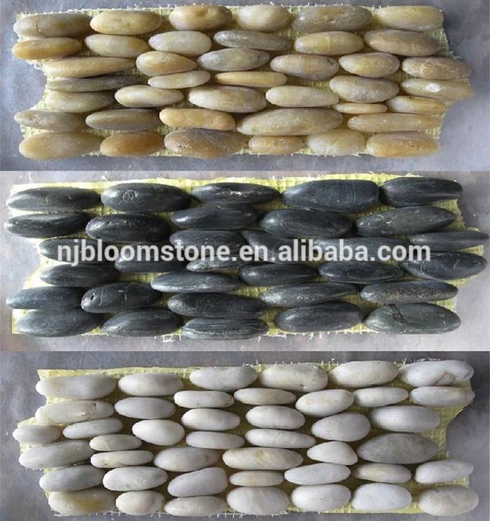 
cheap standing pebble shaped mosaic tile for decoration 