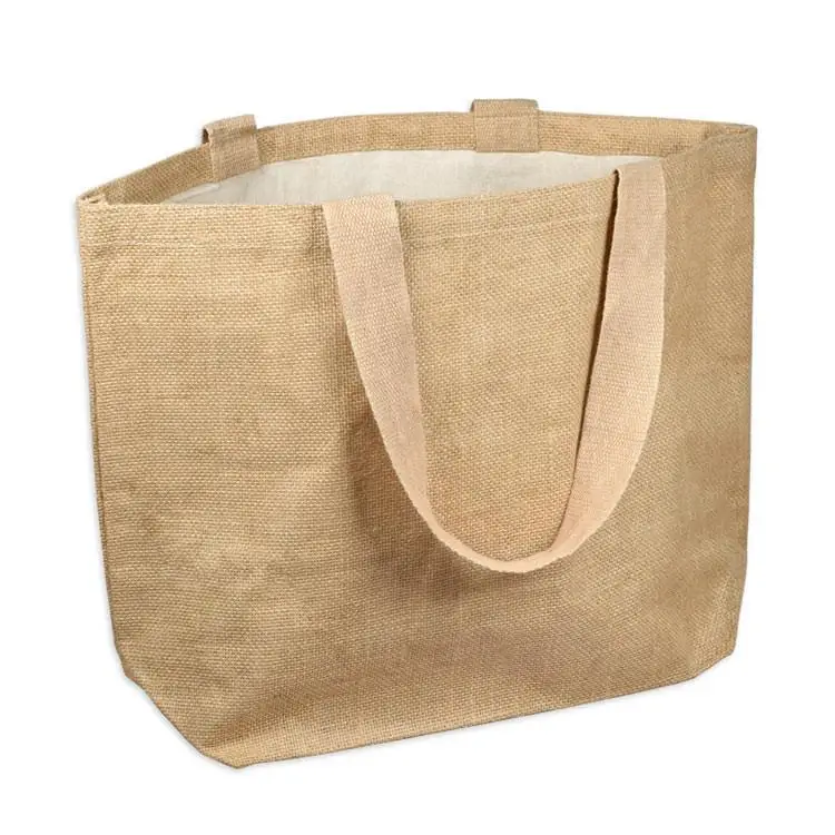 Wholesale tote plain shopping jute bag