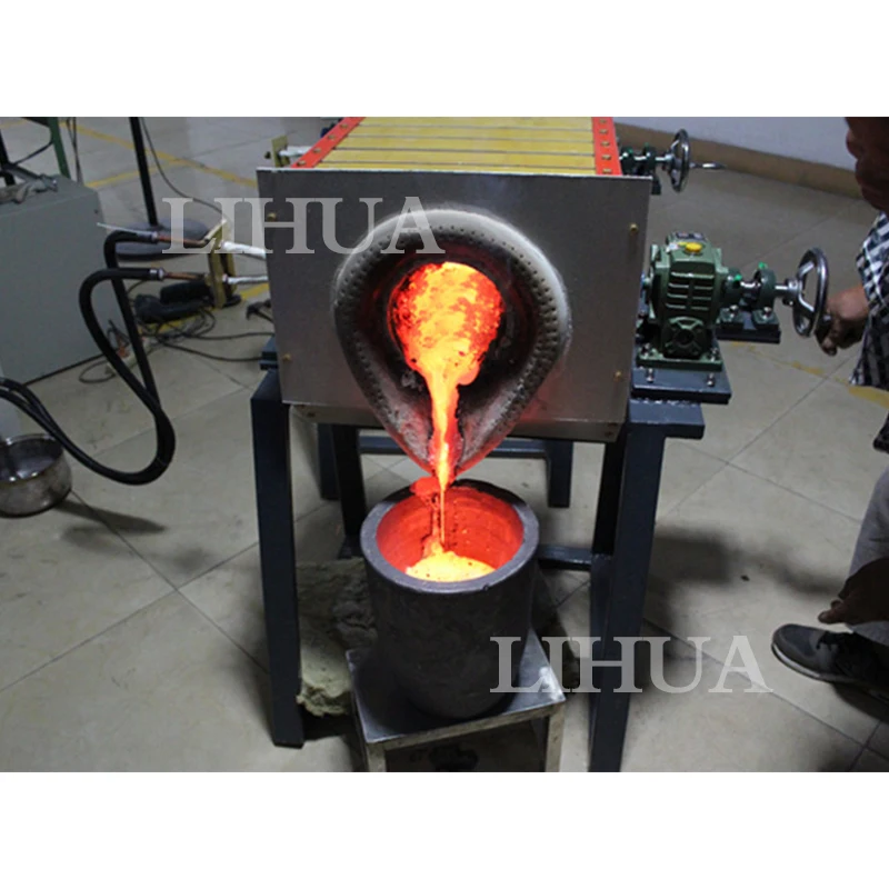 Small IGBT induction steel melting furnace capacity 1kg to 100kg melting furnace