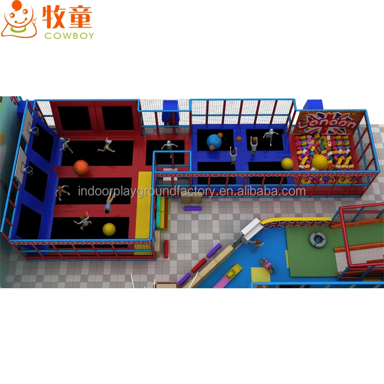 Детские мягкие игровые крытая площадка оборудования пул для детей