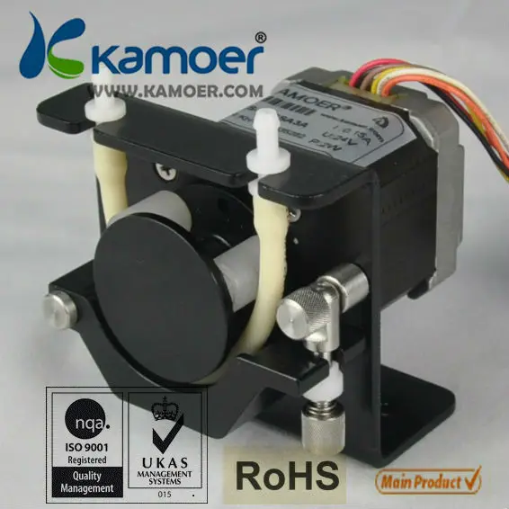 Kamoer 12v Stepper Motor 3 or 6 Roller easy load Peristaltic Pump for Liquid Transfer Metering