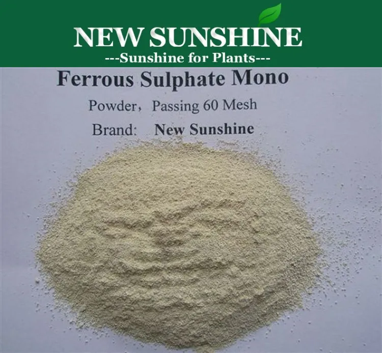 Ferrous Sulphate Monohydrate/Heptahydrate Fertilizer Price 100% Water Soluble Iron Fertilizer