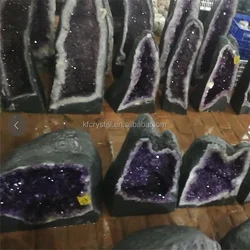 Wholesale high quality natural amethyst quartz cluster purple quartz crystal geode stone
