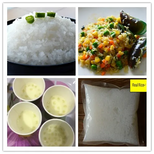 OEM Dry Konjac Rice With High Fiber Diabetic Shirataki Rice Wooslim