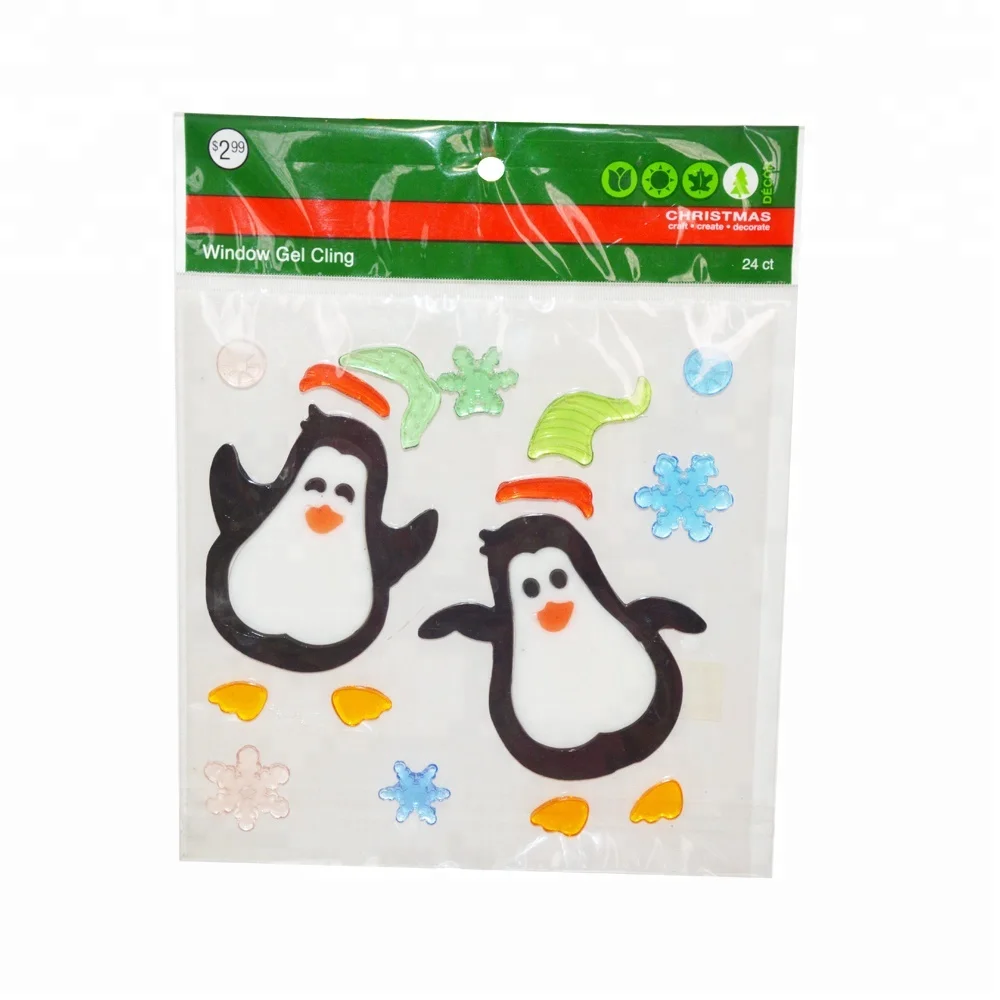 
Waterproof Removable Glass Christmas Window Sticker For Home Decoration 