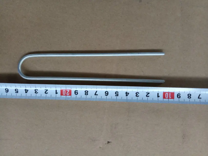 100 пакет 6-дюймовый оцинкованный заземляющий сад скобы