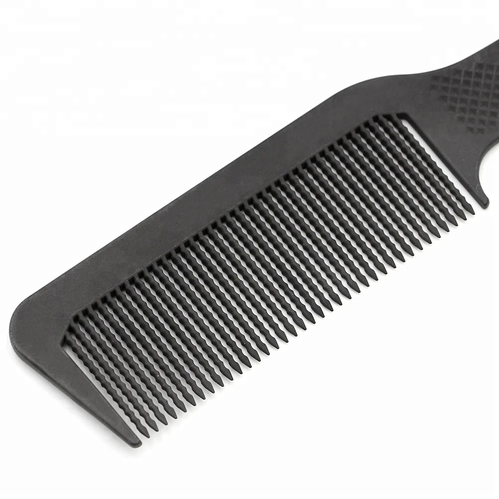 Unique Anti-staitc Salon Hairdressing Wave Tooth Flat Top Clipper Comb Barber Hair Cutting Comb