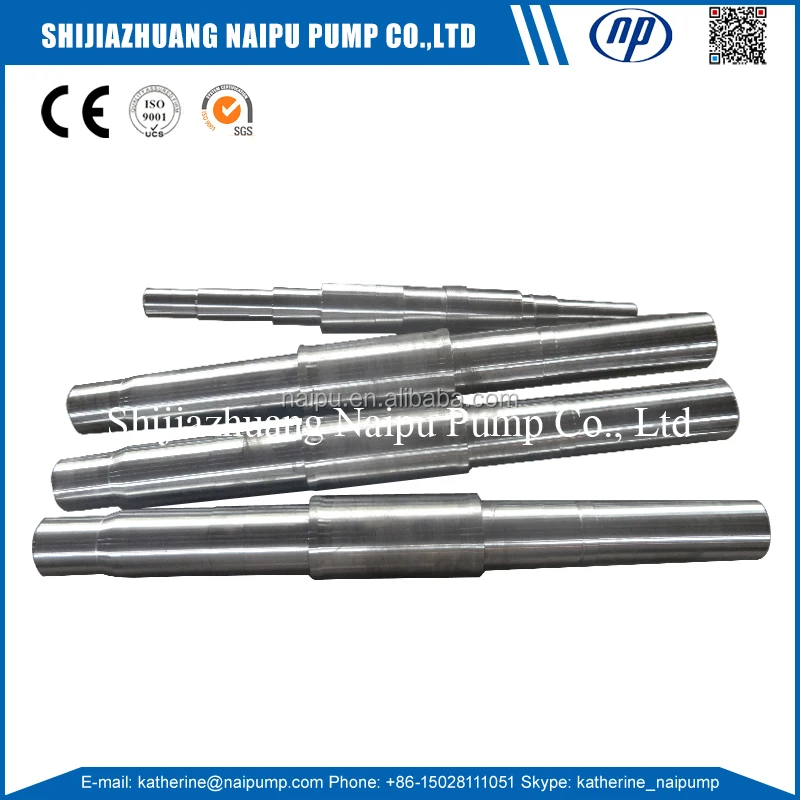 
Shijiazhuang Slurry Pump Standard and OEM Steel Forging Casting Shaft 