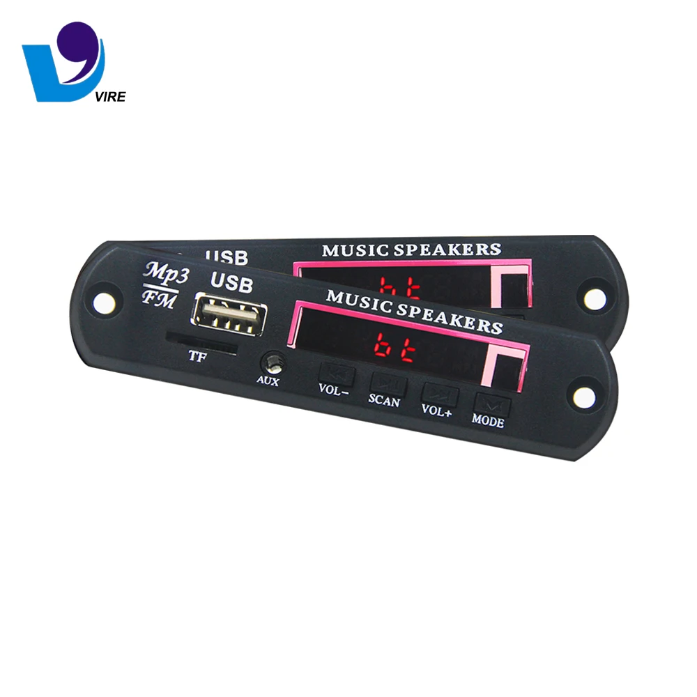 12V High Quality Mp3/Mp4/Mp5 Fm Radio Bluetooth Mp3 Wma Decoder Board