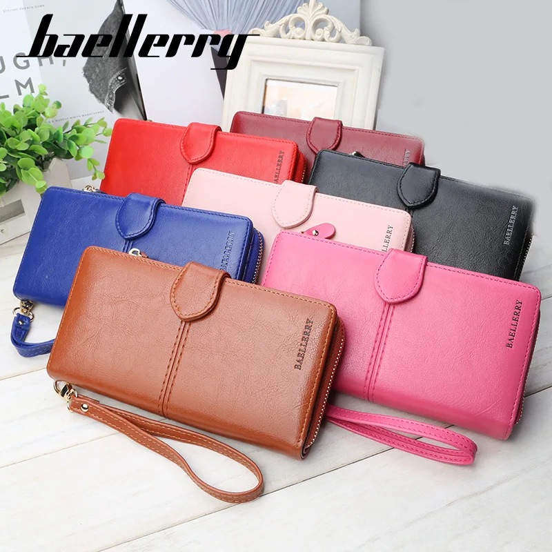 China Manufacture Wholesale Forever New Colors Frosted Leather Hand Purse For Woman Button Wallet