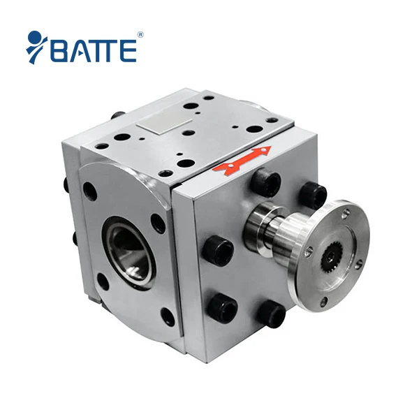 Batte melt pump in monofilament extruder plant