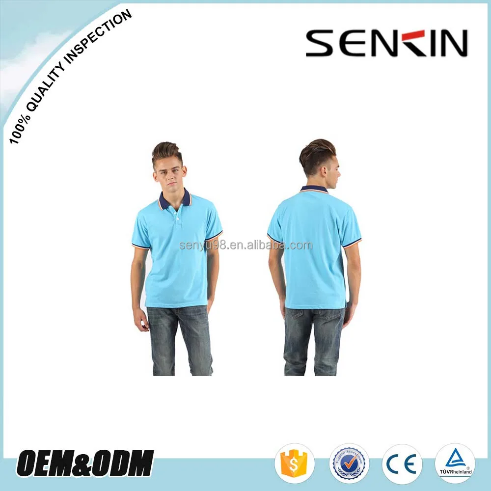 Factory Price Cotton Couple Polo Shirt Custom Orange Collar White T Shirt Plain POLO SHIRT