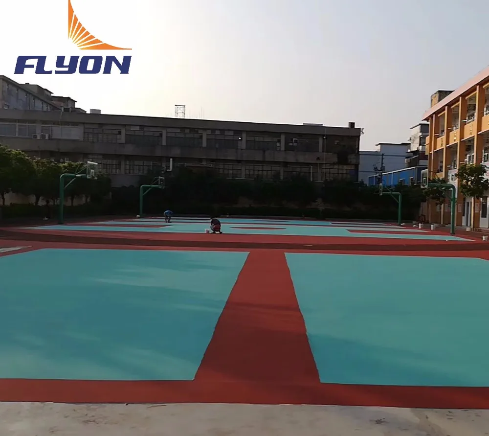 running track acrylic sports flooring pu paint badminton court mat