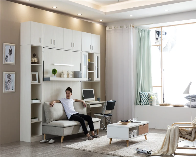 space saving furniture murphy bed with sofa double murphy wall bed